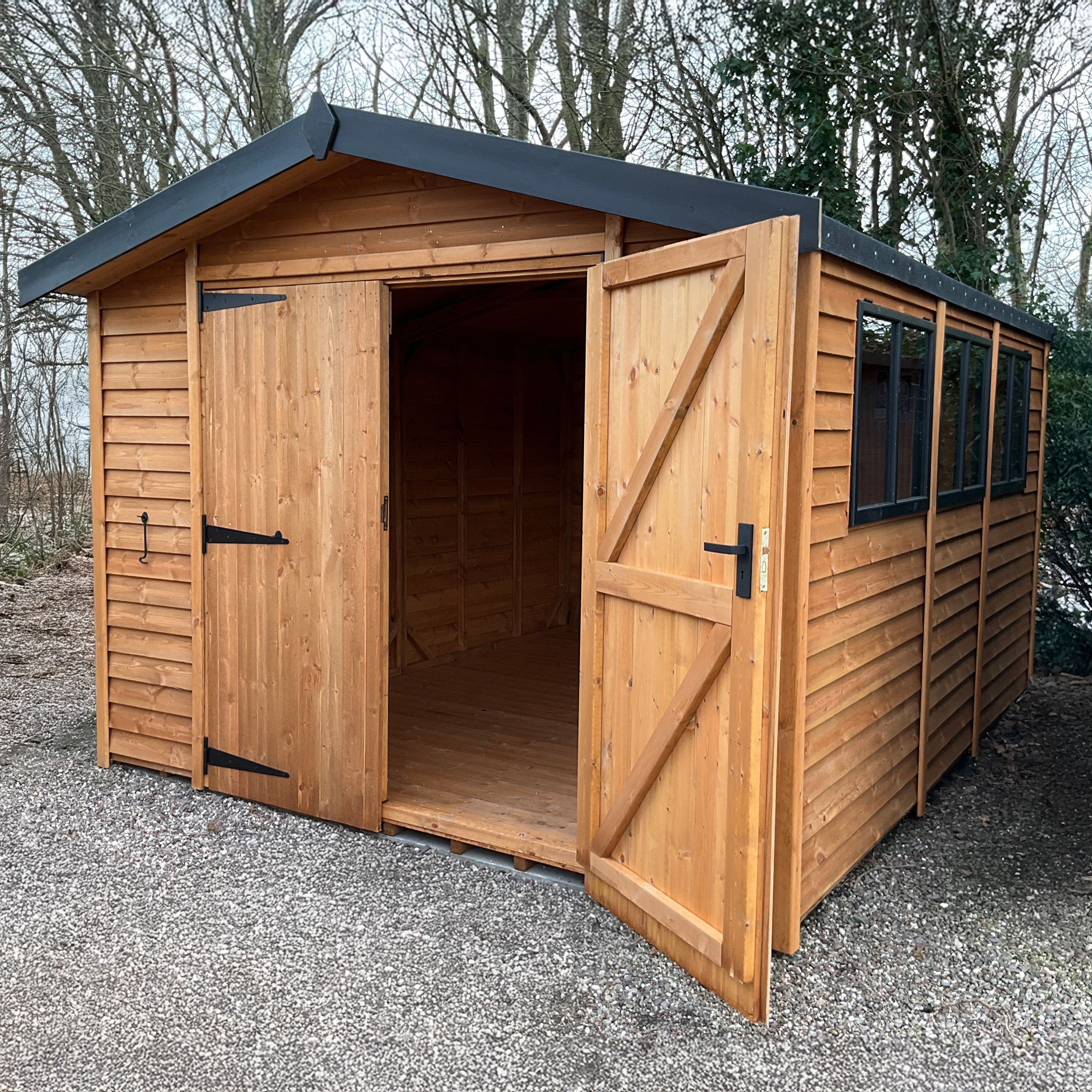 Malvern 14ft x 10ft Heavy Duty Apex Shed | The Greenhouse People